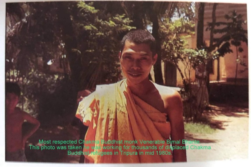 Mother Teresa urged Ven. Bimal Bhante to build a church for Chakma Buddhist refugees in Tripura ,&nbsp;1986