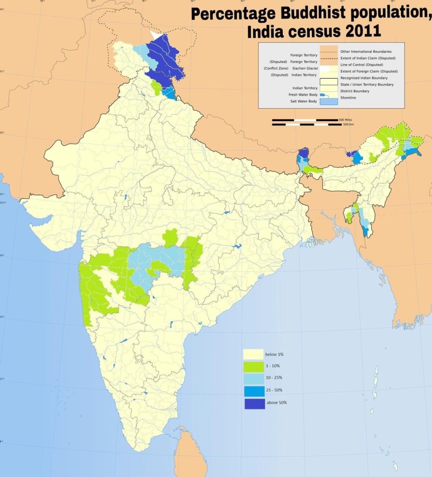 Buddhist Population in India&nbsp;2021